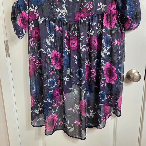 Torrid Purple Floral Lexie Top - Picture 11 of 13
